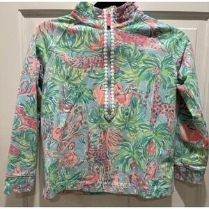LILLY‎ PULITZER MULTICOLOR JUNGLE PRINT SWEATSHIRT SIZE XL(12/14)